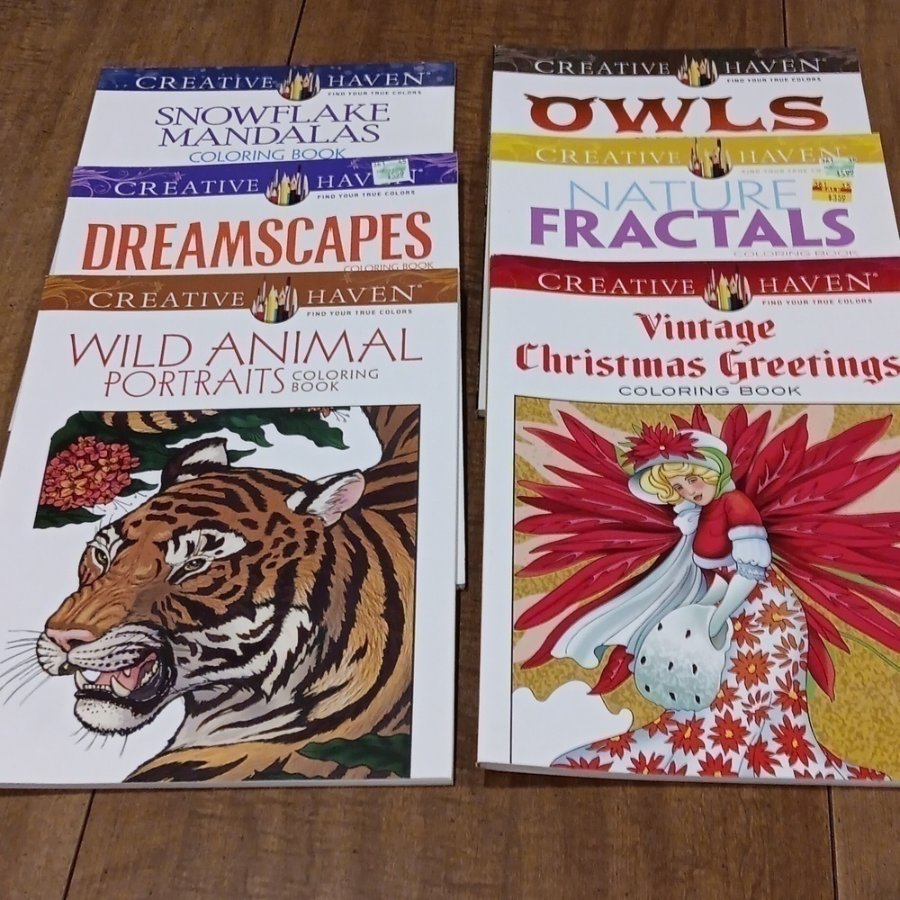 CREATIVE HAVEN adult coloring books